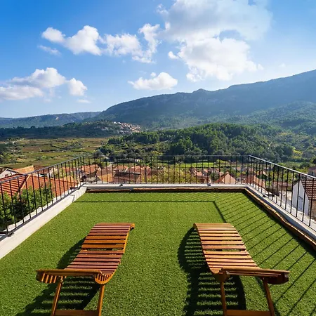 בית נופש My Dalmatia - Authentic Fisola With Private Infinity Pool And Sea View
